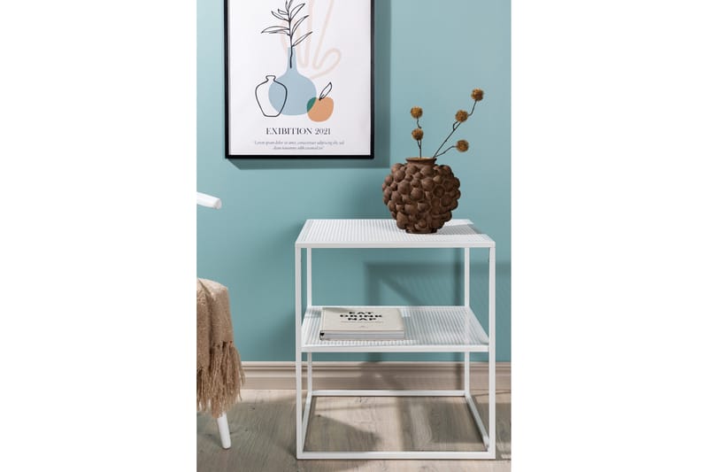 Netz Sidebord 55 cm - Hvid - Møbler - Bord - Avlastningsbord & sidobord - Lampebord & sidebord