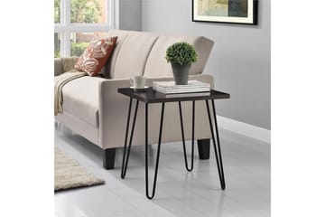 Owen Avlastningsbord 50 cm Espresso - Dorel Home - Møbler - Bord - Avlastningsbord & sidobord - Lampebord & sidebord