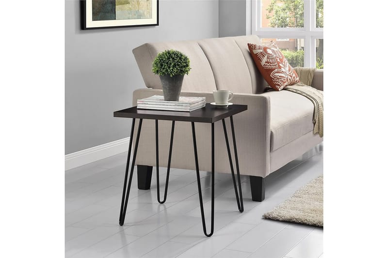 Owen Avlastningsbord 50 cm Espresso - Dorel Home - Møbler - Bord - Avlastningsbord & sidobord - Lampebord & sidebord