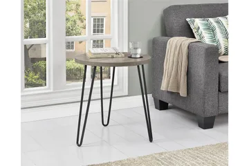 Owen Avlastningsbord 50 cm Grå - Dorel Home - Møbler - Bord - Avlastningsbord & sidobord - Lampebord & sidebord