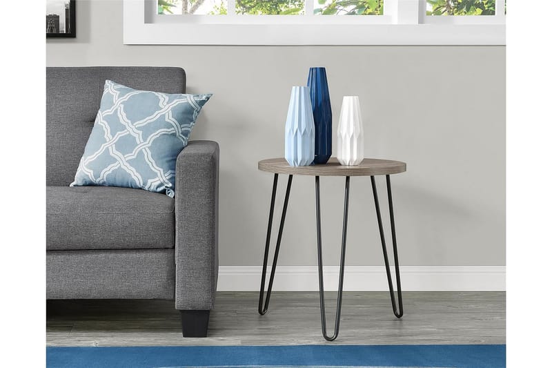 Owen Avlastningsbord 50 cm Grå - Dorel Home - Møbler - Bord - Avlastningsbord & sidobord - Lampebord & sidebord