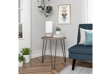 Owen Avlastningsbord 50 cm Grå - Dorel Home - Møbler - Bord - Avlastningsbord & sidobord - Lampebord & sidebord