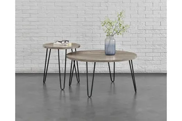 Owen Avlastningsbord 50 cm Grå - Dorel Home - Møbler - Bord - Avlastningsbord & sidobord - Lampebord & sidebord