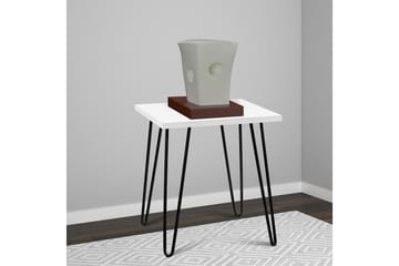 Owen Avlastningsbord 50 cm Hvit - Dorel Home - Møbler - Bord - Avlastningsbord & sidobord - Lampebord & sidebord