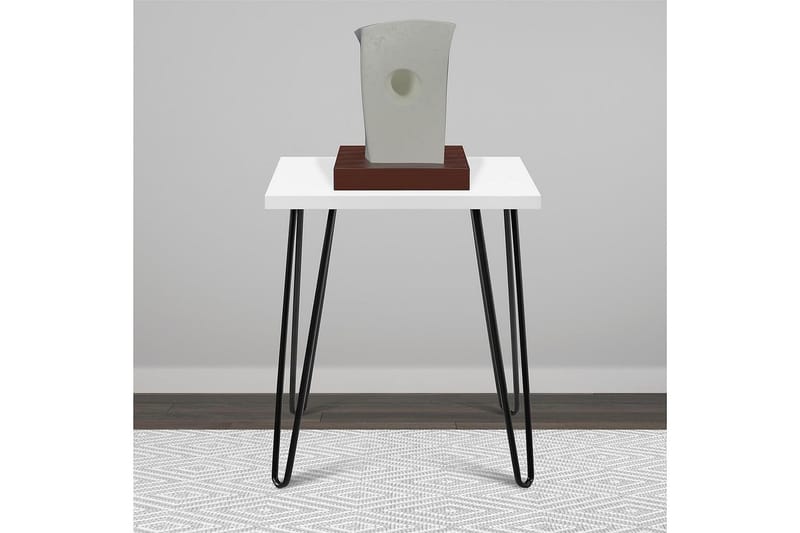 Owen Avlastningsbord 50 cm Hvit - Dorel Home - Møbler - Bord - Avlastningsbord & sidobord - Lampebord & sidebord