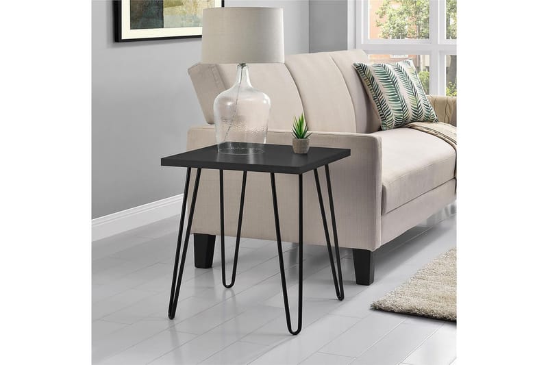 Owen Avlastningsbord 50 cm Svart - Dorel Home - Møbler - Bord - Avlastningsbord & sidobord - Lampebord & sidebord
