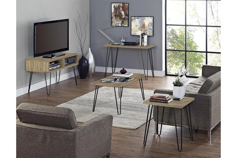 Owen Avlastningsbord 50 cm Tre/Natur - Dorel Home - Møbler - Bord - Avlastningsbord & sidobord - Lampebord & sidebord