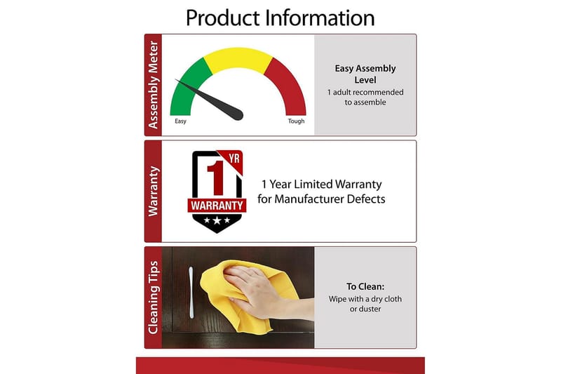 Owen Sidebord 50 cm Brun - Dorel Home - Møbler - Bord - Avlastningsbord & sidobord - Lampebord & sidebord