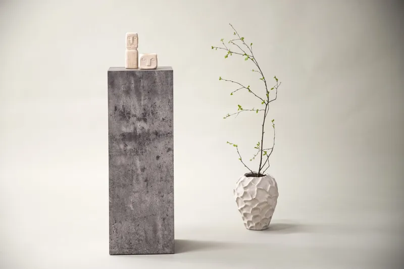 Ramsvik Sidebord 23 cm - Grå - Møbler - Bord - Avlastningsbord & sidobord - Pidestall & blomsterpidestall