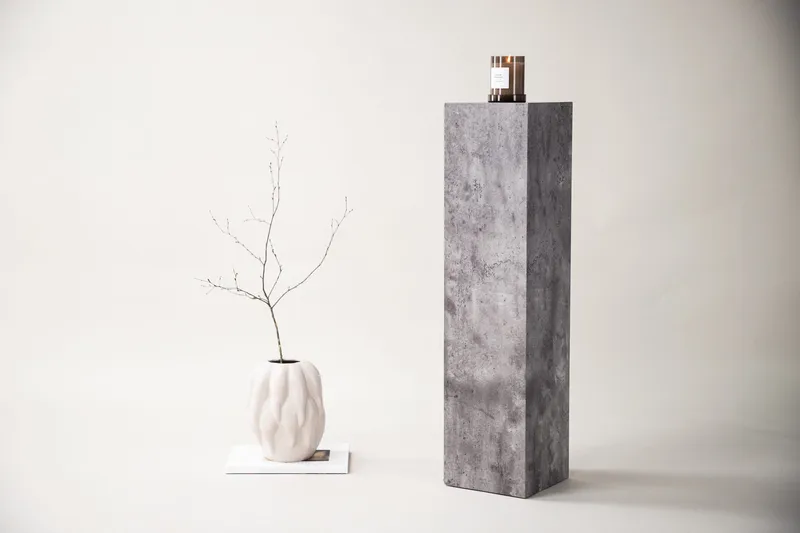 Ramsvik Sidebord 23 cm - Grå - Møbler - Bord - Avlastningsbord & sidobord - Pidestall & blomsterpidestall