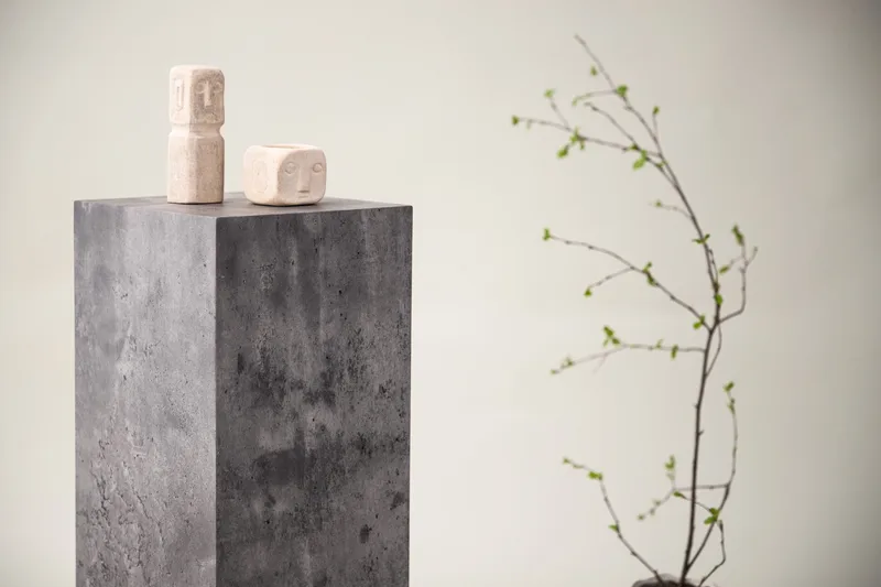 Ramsvik Sidebord 23 cm - Grå - Møbler - Bord - Avlastningsbord & sidobord - Pidestall & blomsterpidestall