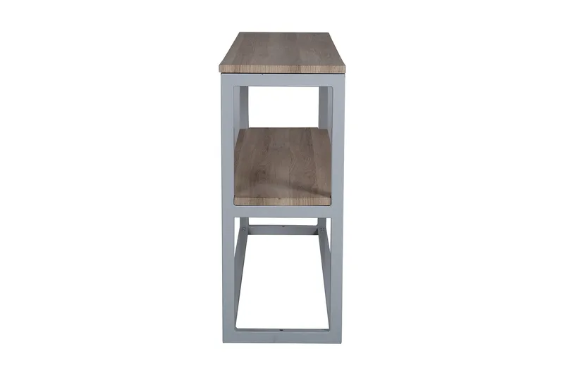 Rise Sidebord 110 cm med Hylle - Lysebrun/Grå - Møbler - Bord - Avlastningsbord & sidobord - Lampebord & sidebord