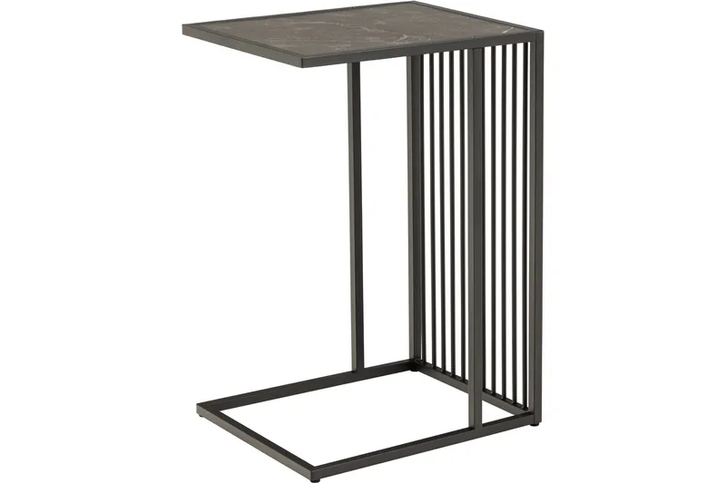 Saklani Sidebord 35x35 cm, Sort