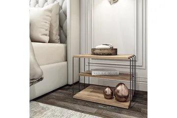 Side Table Eik|Svart - Natur / Svart - Møbler - Bord - Avlastningsbord & sidobord - Lampebord & sidebord