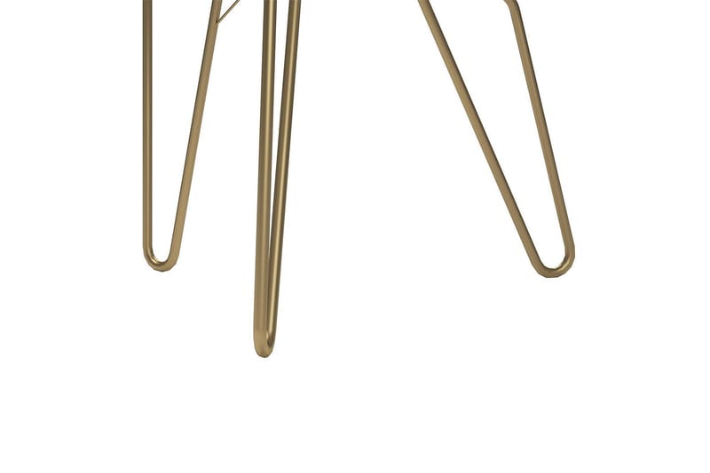 Sidebord AtHena 55 cm Marmorlook/Hvit/Messing - Novogratz - Møbler - Bord - Avlastningsbord & sidobord - Lampebord & sidebord