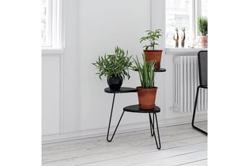Sidebord AtHena 55 cm Marmorlook/Svart - Novogratz - Møbler - Bord - Avlastningsbord & sidobord - Lampebord & sidebord