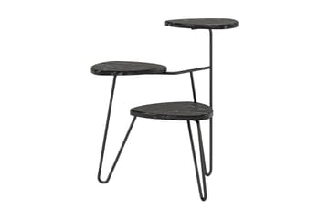 Sidebord AtHena 55 cm Marmorlook/Svart - Novogratz - Møbler - Bord - Avlastningsbord & sidobord - Lampebord & sidebord