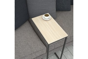 Sidebord Mertha 46 cm - Beige/Svart - Møbler - Bord - Avlastningsbord & sidobord - Lampebord & sidebord