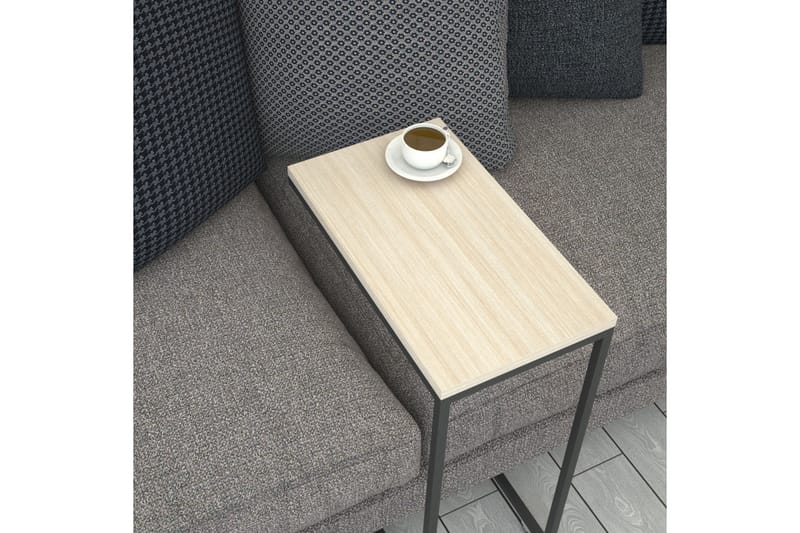Sidebord Mertha 46 cm - Beige/Svart - Møbler - Bord - Avlastningsbord & sidobord - Lampebord & sidebord