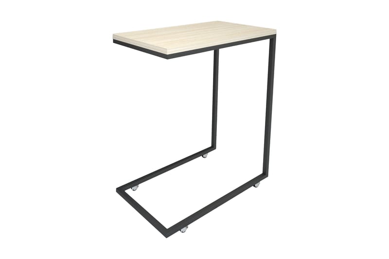 Sidebord Mertha 46 cm - Beige/Svart - Møbler - Bord - Avlastningsbord & sidobord - Lampebord & sidebord
