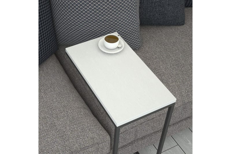 Sidebord Mertha 46 cm - Hvit - Møbler - Bord - Avlastningsbord & sidobord - Lampebord & sidebord