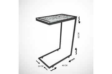 Sidebord Mertha 46 cm - Hvit - Møbler - Bord - Avlastningsbord & sidobord - Lampebord & sidebord
