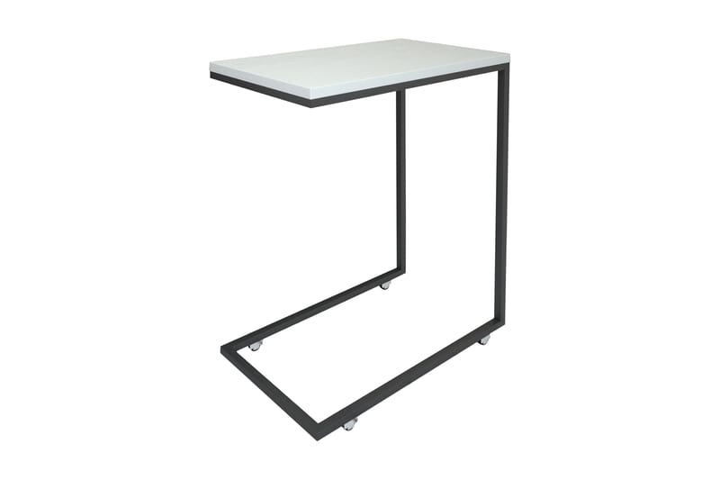 Sidebord Mertha 46 cm - Hvit - Møbler - Bord - Avlastningsbord & sidobord - Lampebord & sidebord