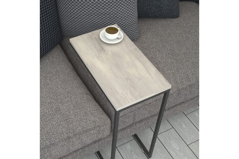 Sidebord Mertha 46 cm - Lys Natur/Svart - Møbler - Bord - Avlastningsbord & sidobord - Lampebord & sidebord