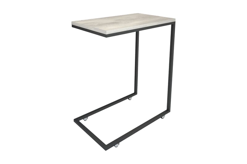 Sidebord Mertha 46 cm - Lys Natur/Svart - Møbler - Bord - Avlastningsbord & sidobord - Lampebord & sidebord