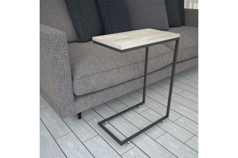 Sidebord Mertha 46 cm - Lys Natur/Svart - Møbler - Bord - Avlastningsbord & sidobord - Lampebord & sidebord
