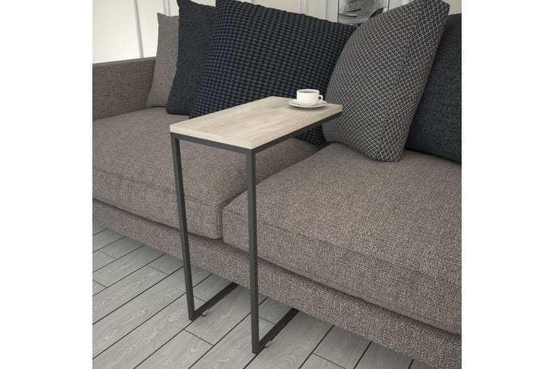 Sidebord Mertha 46 cm - Lys Natur/Svart - Møbler - Bord - Avlastningsbord & sidobord - Lampebord & sidebord