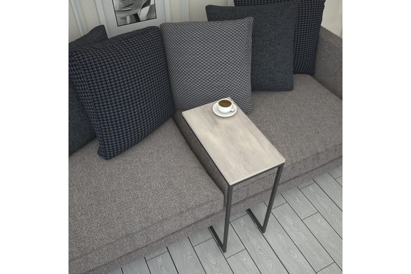 Sidebord Mertha 46 cm - Lys Natur/Svart - Møbler - Bord - Avlastningsbord & sidobord - Lampebord & sidebord