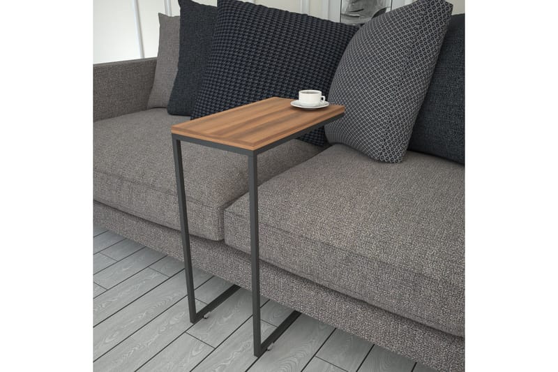 Sidebord Mertha 46 cm - Valnøtt - Møbler - Bord - Avlastningsbord & sidobord - Lampebord & sidebord