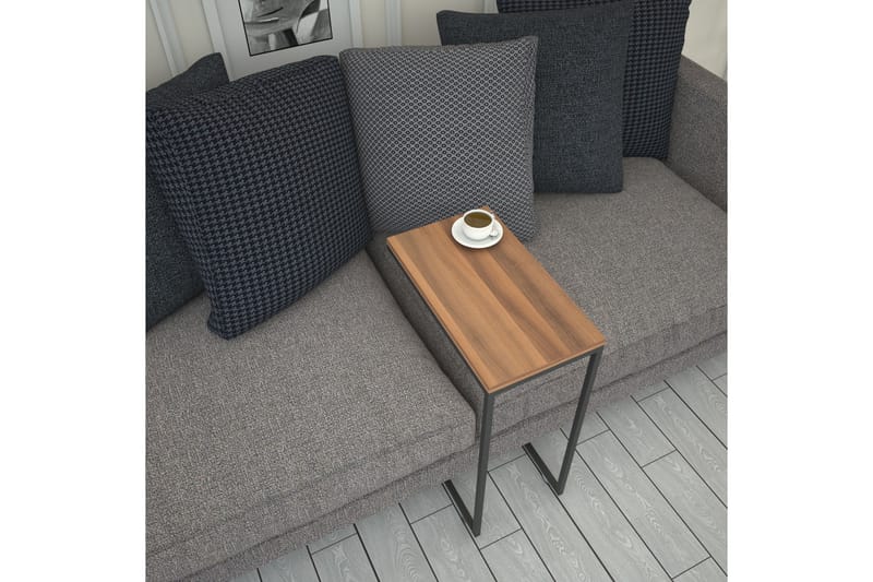 Sidebord Mertha 46 cm - Valnøtt - Møbler - Bord - Avlastningsbord & sidobord - Lampebord & sidebord