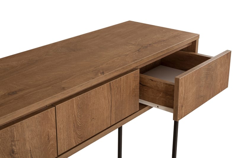 Sidebord Mitcha 120 cm - Mørkebrun/Svart - Lampebord & sidebord - Brettbord og småbord