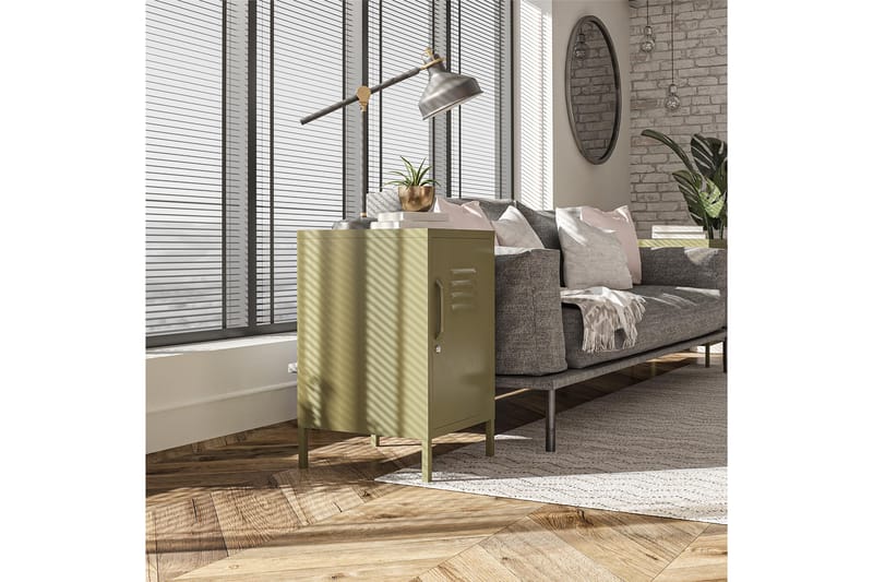 Sidebord Moriah 38x40 cm Olivengrønn - Dorel Home - Møbler - Bord - Avlastningsbord & sidobord - Lampebord & sidebord