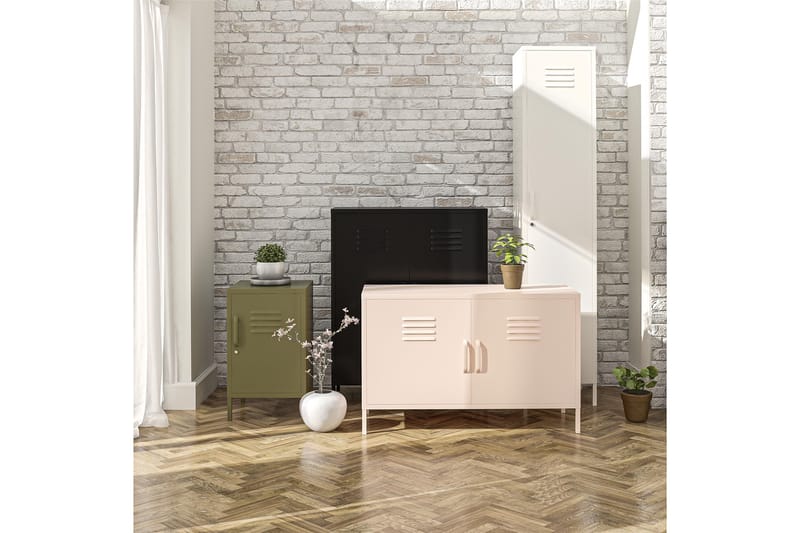 Sidebord Moriah 38x40 cm Olivengrønn - Dorel Home - Møbler - Bord - Avlastningsbord & sidobord - Lampebord & sidebord