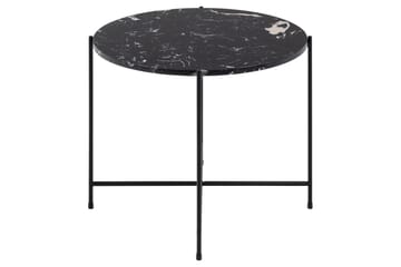 Sidebord Sakchan 52 cm Rundt - Sort - Møbler - Bord - Avlastningsbord & sidobord - Lampebord & sidebord