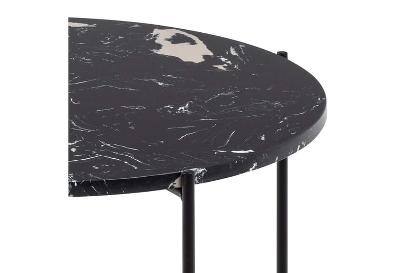 Sidebord Sakchan 52 cm Rundt - Sort - Møbler - Bord - Avlastningsbord & sidobord - Lampebord & sidebord