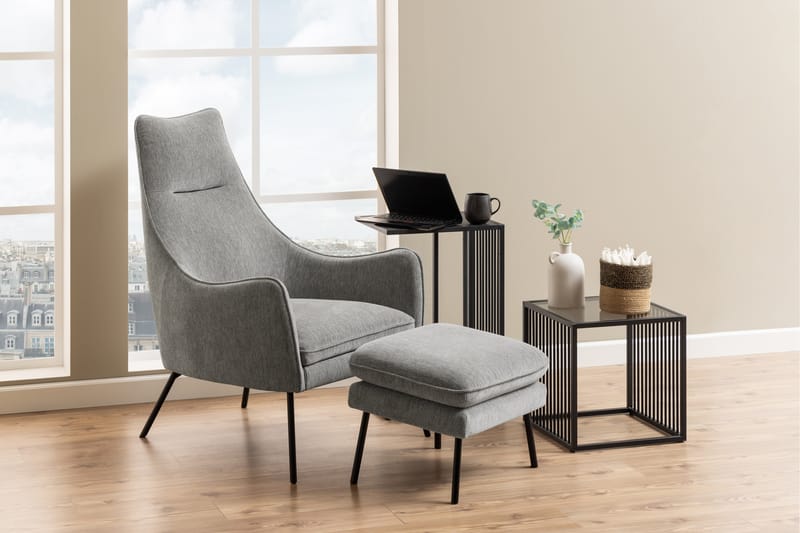Sidebord Saklani 35x35 cm - Sort - Møbler - Bord - Avlastningsbord & sidobord - Lampebord & sidebord