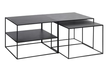 Sidebord Venim 2 st - Svart - Møbler - Bord - Avlastningsbord & sidobord - Lampebord & sidebord