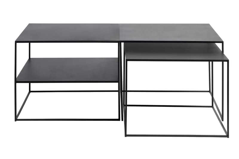 Sidebord Venim 2 st - Svart - Møbler - Bord - Avlastningsbord & sidobord - Lampebord & sidebord