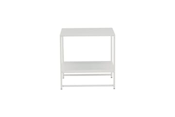 Staal Sidebord med Hylle - Hvit - Møbler - Bord - Avlastningsbord & sidobord - Lampebord & sidebord