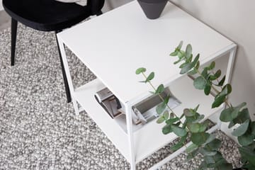 Staal Sidebord med Hylle - Hvit - Møbler - Bord - Avlastningsbord & sidobord - Lampebord & sidebord