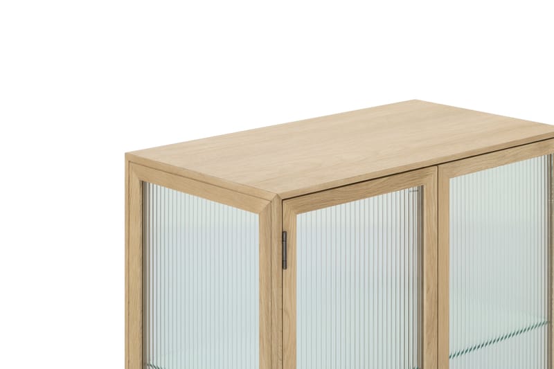 Vitrineskap Karyk 80 cm - Natur - Lampebord & sidebord - Brettbord og småbord