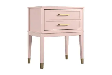 Westerleigh Avlastningsbord 60 cm Rosa - CosmoLiving - Møbler - Bord - Avlastningsbord & sidobord - Lampebord & sidebord