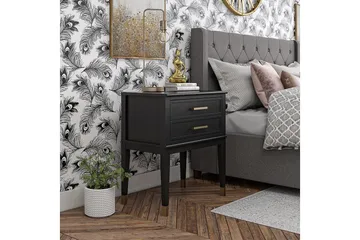 Westerleigh Avlastningsbord 60 cm Svart/Gull - CosmoLiving - Møbler - Bord - Avlastningsbord & sidobord - Lampebord & sidebord