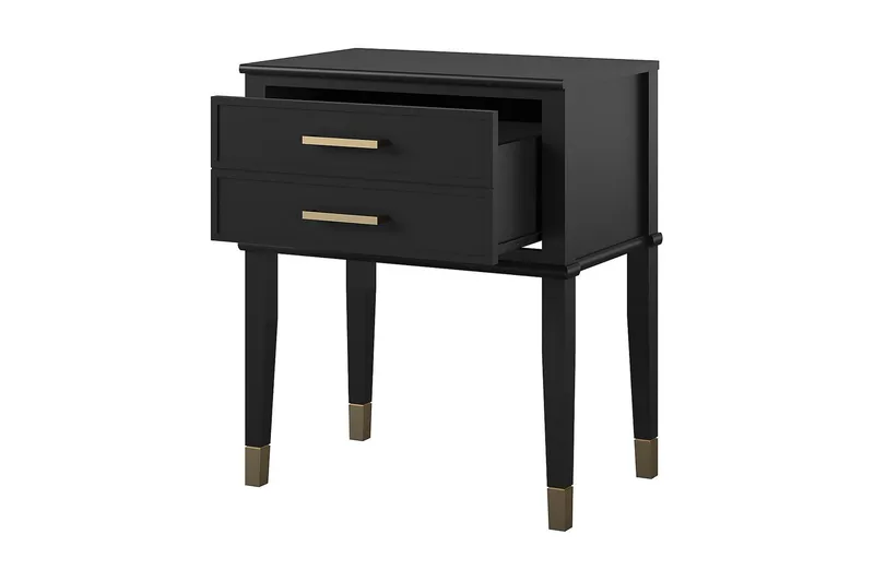 Westerleigh Avlastningsbord 60 cm Svart/Gull - CosmoLiving - Møbler - Bord - Avlastningsbord & sidobord - Lampebord & sidebord