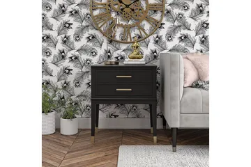 Westerleigh Avlastningsbord 60 cm Svart/Gull - CosmoLiving - Møbler - Bord - Avlastningsbord & sidobord - Lampebord & sidebord