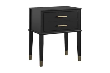 Westerleigh Avlastningsbord 60 cm Svart/Gull - CosmoLiving - Møbler - Bord - Avlastningsbord & sidobord - Lampebord & sidebord